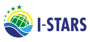I-Stars logo with circular graphic of sea, planet and stars